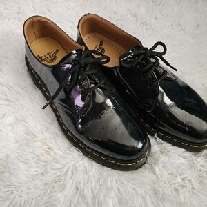 Dr. Martens 1461 Oxford Black Patent Leather Size 9 Shoes